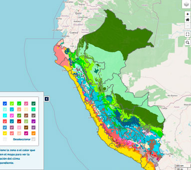 Mapa Climático del Perú