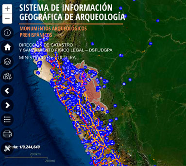 Mapa Arqueológico Perú

